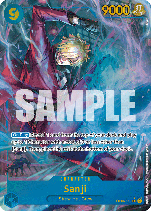Sanji (Alternate Art) OP06-119 One Piece card