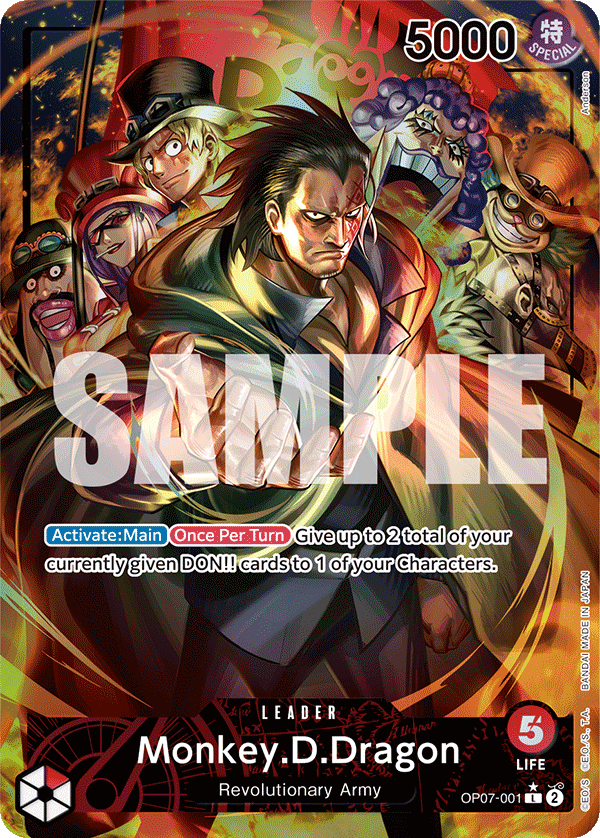 Monkey.D.Dragon (001) (Parallel) OP07-001 One Piece card