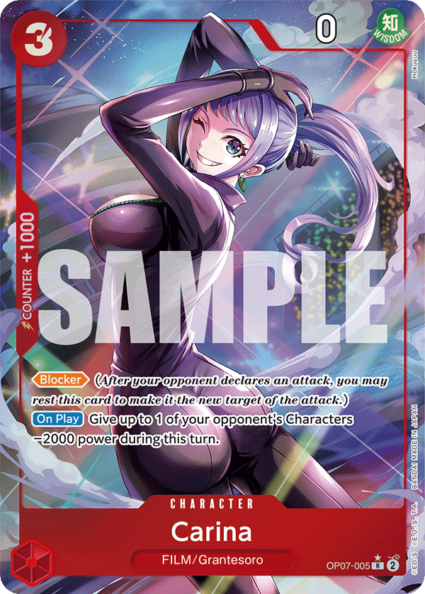 Carina (Parallel) OP07-005 One Piece card
