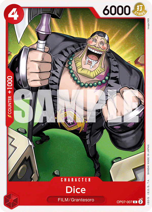 Dice OP07-007 One Piece card