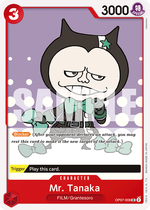 Mr. Tanaka OP07-008 One Piece card