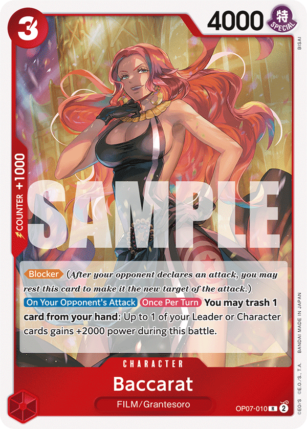 Baccarat OP07-010 One Piece card
