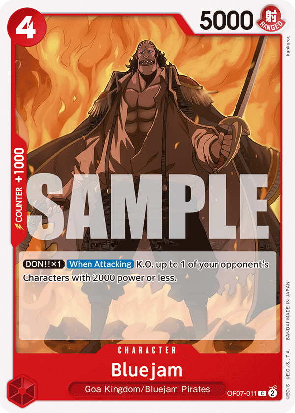 Bluejam OP07-011 One Piece card