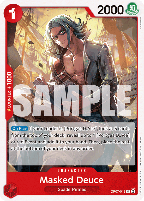 Masked Deuce OP07-013 One Piece card