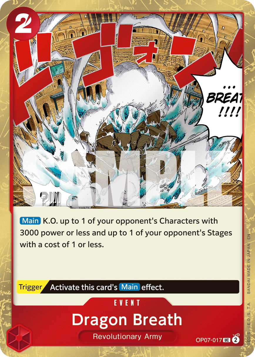 Dragon Breath (Pirate Foil) OP07-017 One Piece card