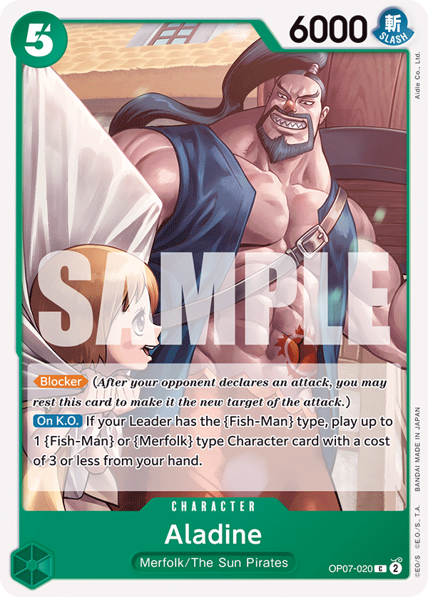 Aladine OP07-020 One Piece card