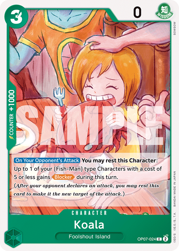 Koala OP07-024 One Piece card