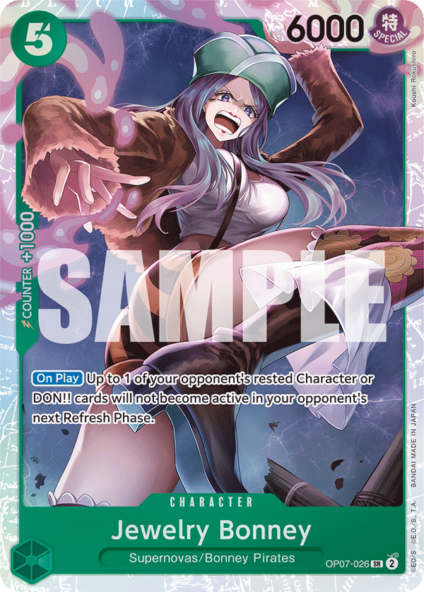 Jewelry Bonney (026) OP07-026 One Piece card