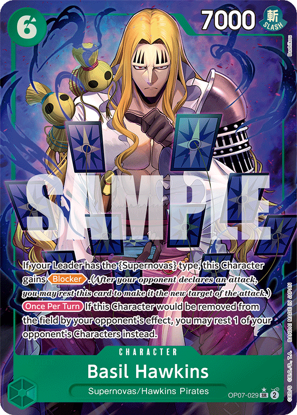 Basil Hawkins (Parallel) OP07-029 One Piece card