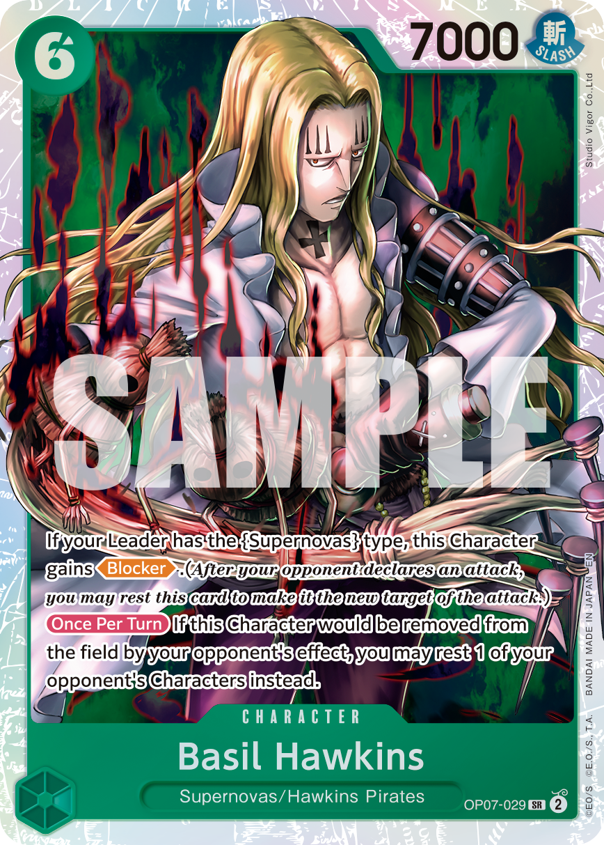 Basil Hawkins - OP07-029 (Reprint) OP07-029 One Piece card