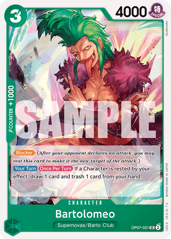Bartolomeo OP07-031 One Piece card