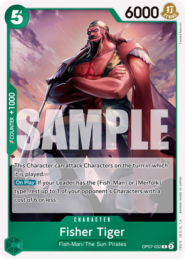 Fisher Tiger OP07-032 One Piece card