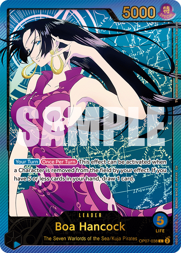 Boa Hancock (SPR) OP07-038 One Piece card