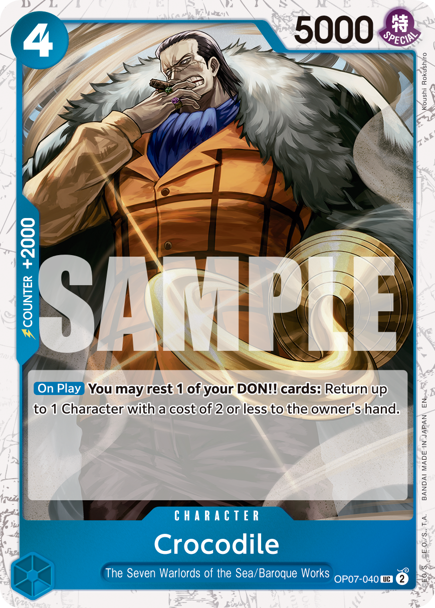 Crocodile - OP07-040 (Pirate Foil) OP07-040 One Piece card
