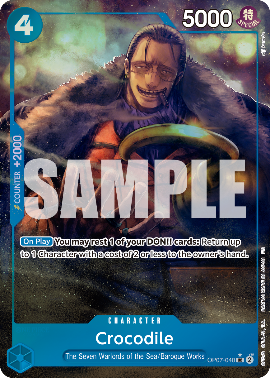 Crocodile - OP07-040 (Alternate Art) OP07-040 One Piece card