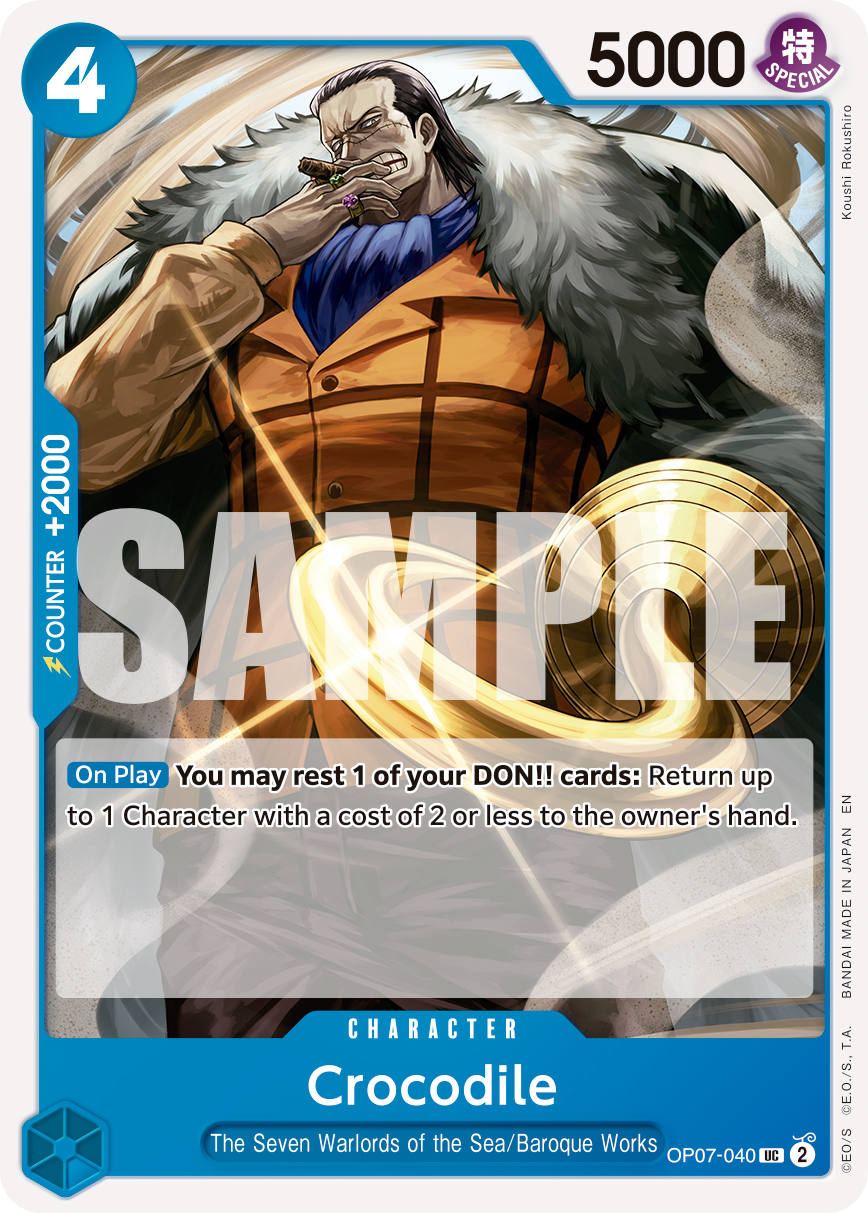 Crocodile - OP07-040 (Reprint) OP07-040 One Piece card