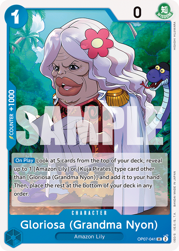 Gloriosa (Grandma Nyon) OP07-041 One Piece card