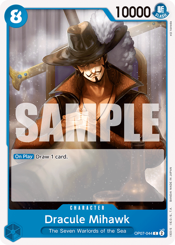 Dracule Mihawk OP07-044 One Piece card