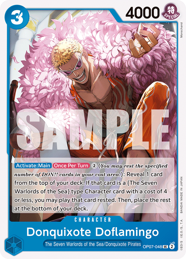 Donquixote Doflamingo OP07-048 One Piece card