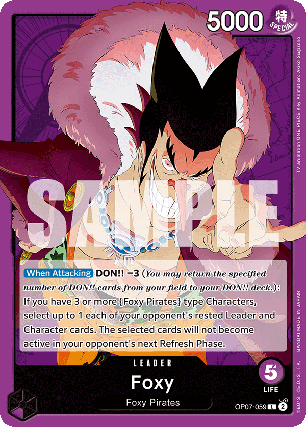 Foxy (059) OP07-059 One Piece card