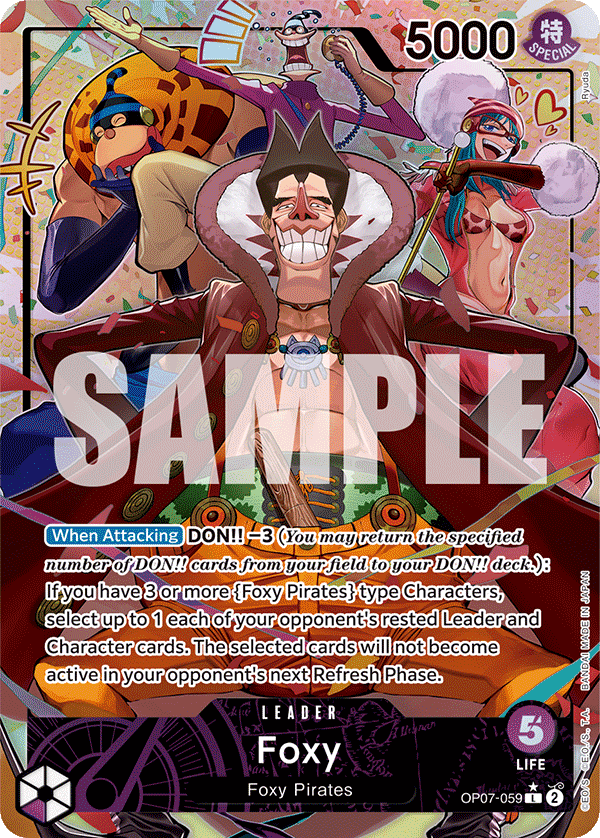 Foxy (059) (Parallel) OP07-059 One Piece card