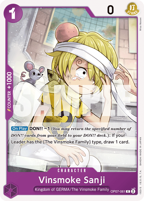 Vinsmoke Sanji OP07-061 One Piece card