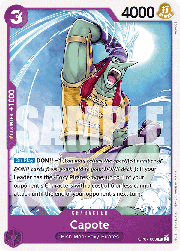 Capote OP07-063 One Piece card