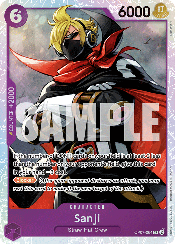Sanji OP07-064 One Piece card
