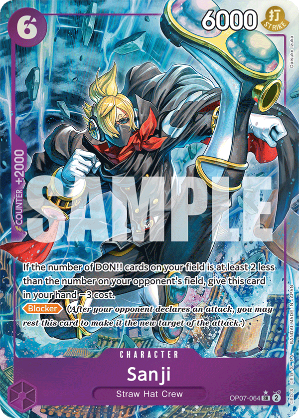 Sanji (Parallel) OP07-064 One Piece card