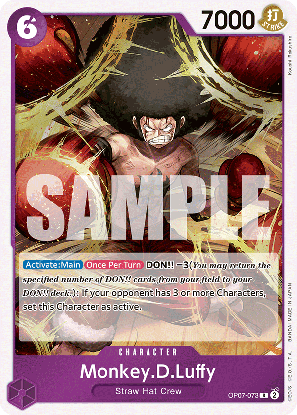 Monkey.D.Luffy (073) OP07-073 One Piece card