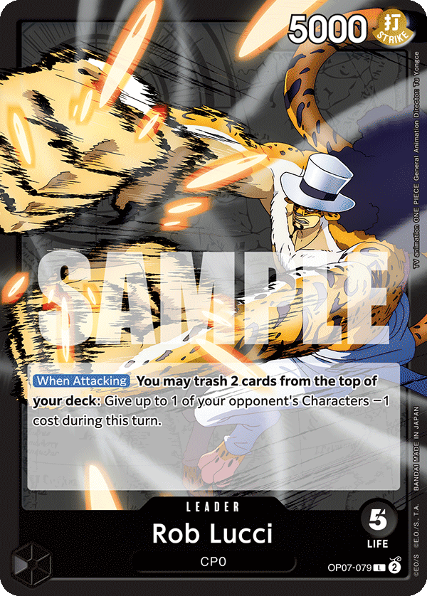 Rob Lucci (079) OP07-079 One Piece card