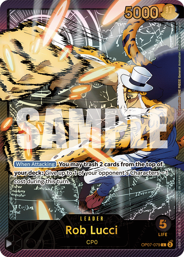Rob Lucci (SPR) OP07-079 One Piece card