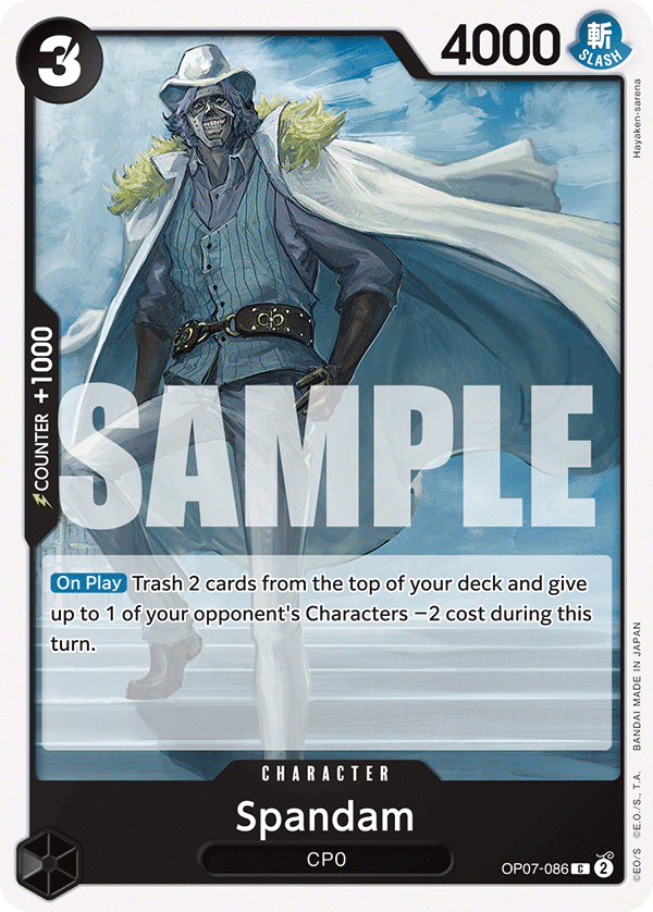 Spandam OP07-086 One Piece card