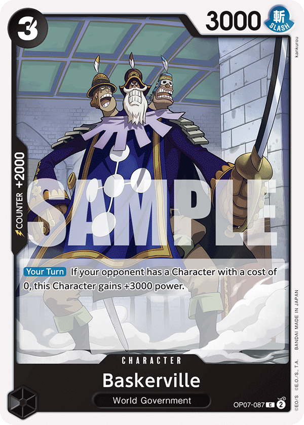 Baskerville OP07-087 One Piece card