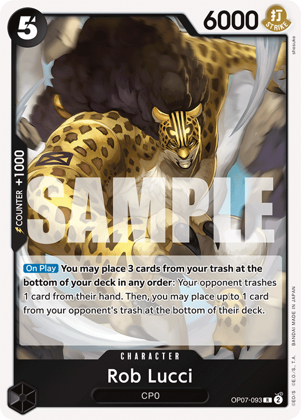 Rob Lucci (093) OP07-093 One Piece card