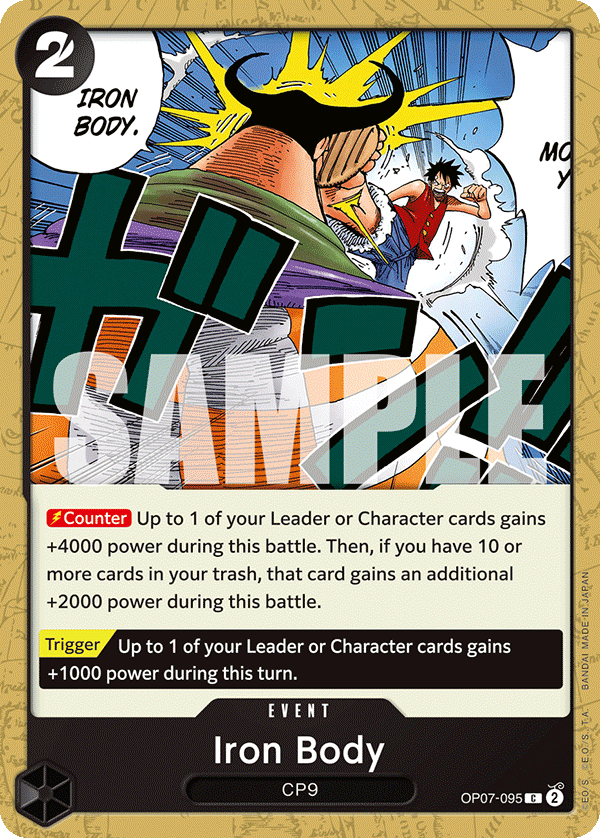 Iron Body OP07-095 One Piece card