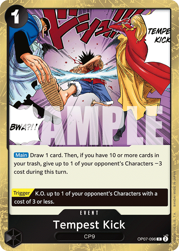 Tempest Kick OP07-096 One Piece card