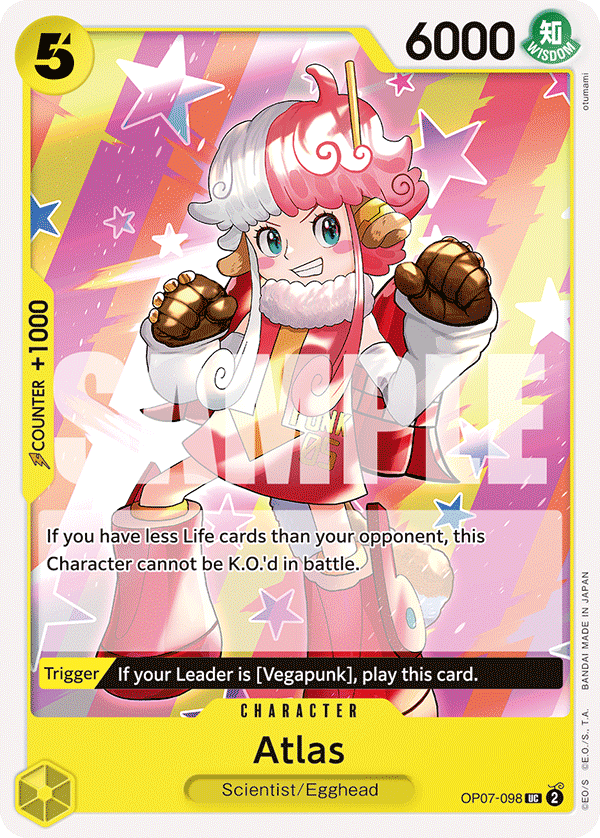 Atlas OP07-098 One Piece card