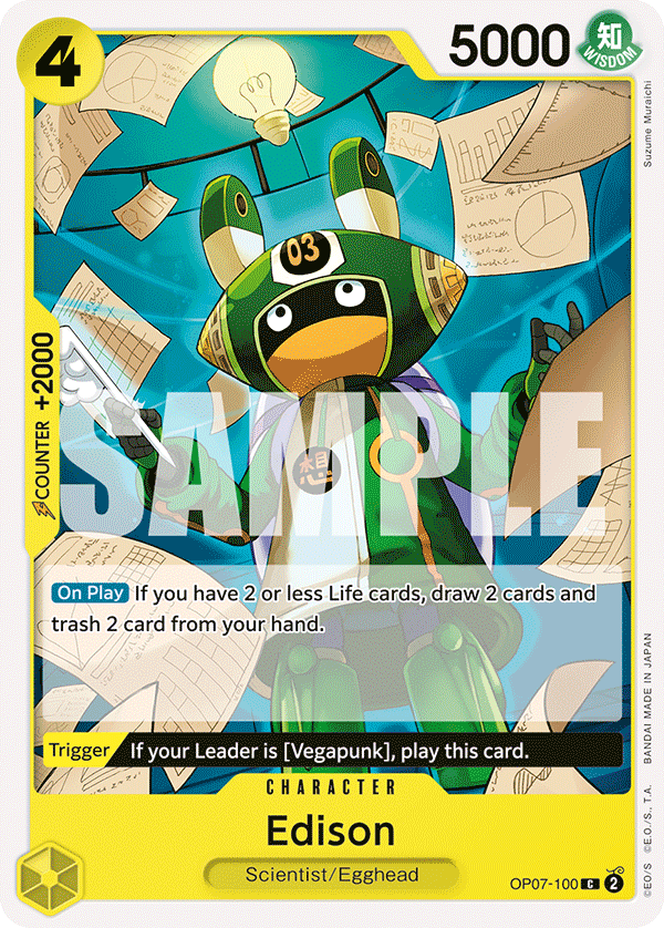 Edison OP07-100 One Piece card