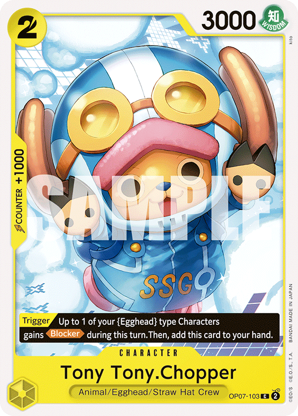 Tony Tony.Chopper (103) OP07-103 One Piece card