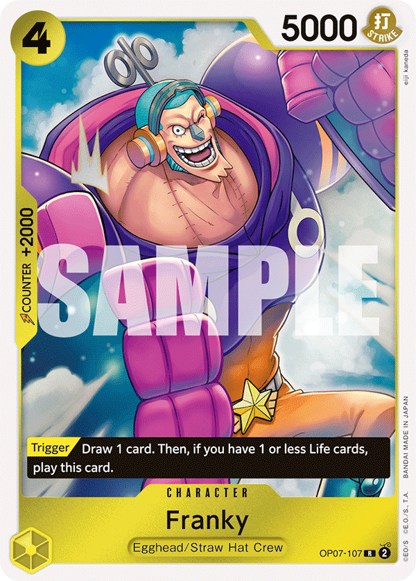 Franky OP07-107 One Piece card