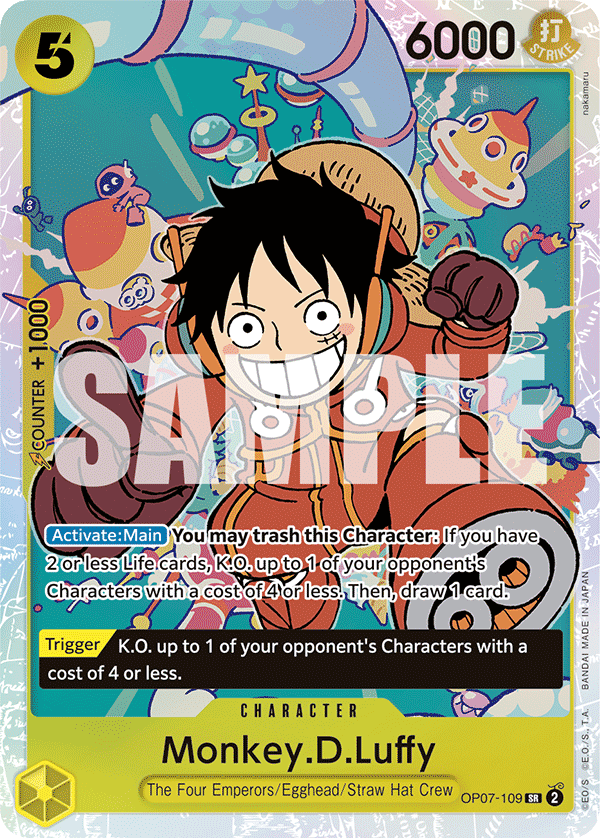 Monkey.D.Luffy (109) OP07-109 One Piece card