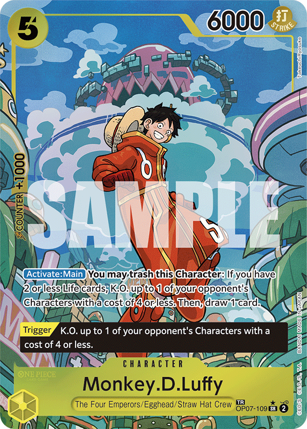Monkey.D.Luffy (SP) OP07-109 One Piece card