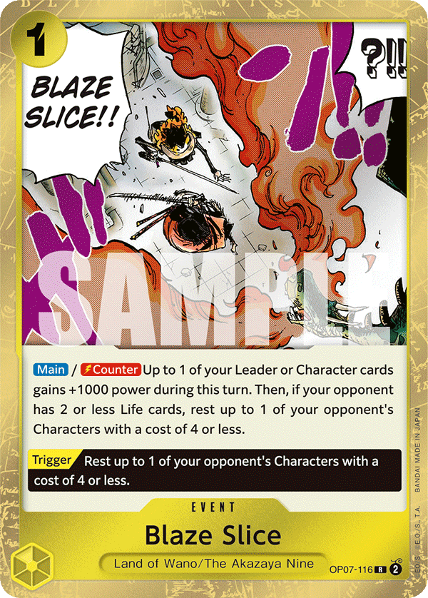 Blaze Slice OP07-116 One Piece card
