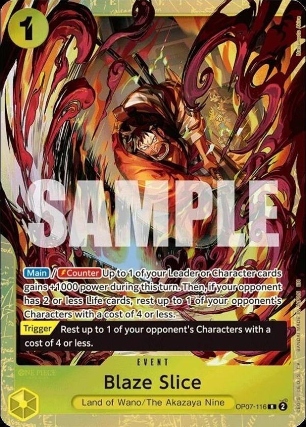 Blaze Slice (Premium Card Collection -Best Selection Vol. 5-) OP07-116 One Piece card