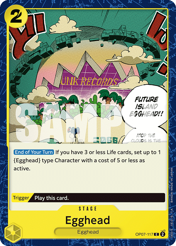 Egghead OP07-117 One Piece card