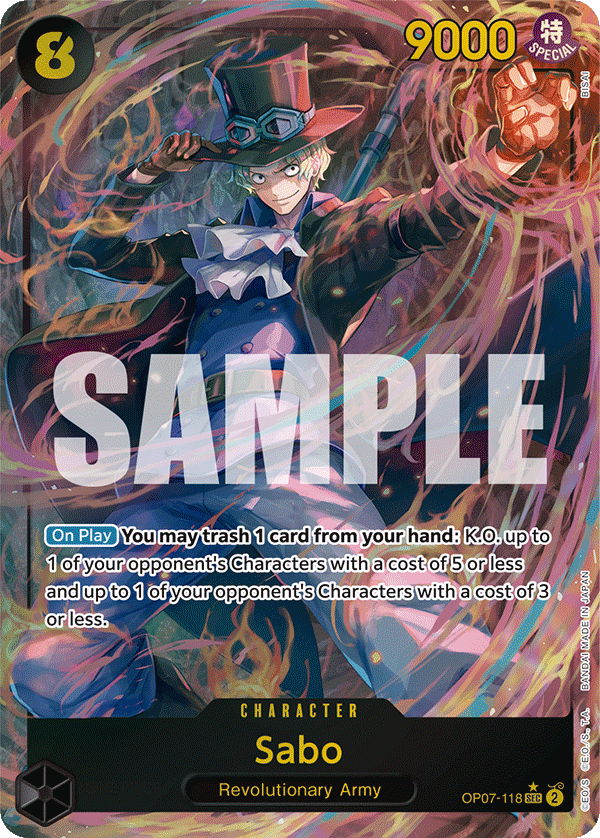 Sabo (Parallel) OP07-118 One Piece card