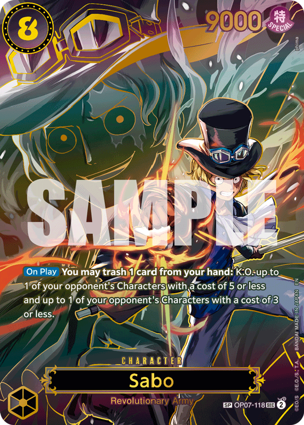 Sabo - OP07-118 (SP) OP07-118 One Piece card