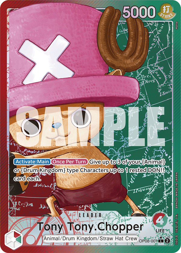 Tony Tony.Chopper (001) (Parallel) OP08-001 One Piece card