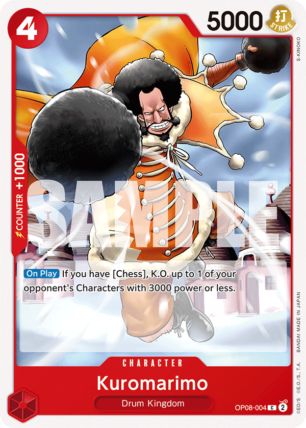 Kuromarimo OP08-004 One Piece card